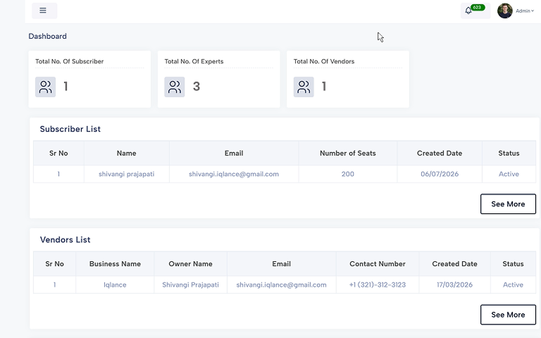 Website Screen Admin 2