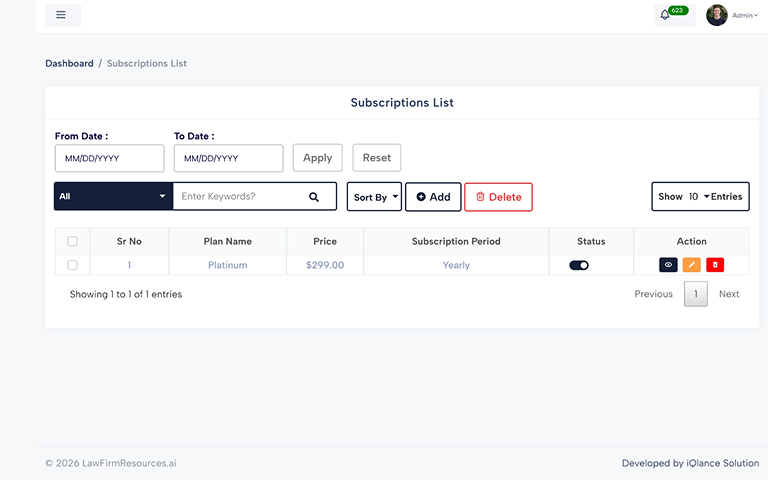 Website Screen Admin 6