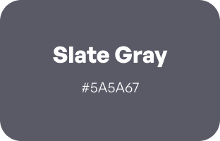 Slate Gray Color Swatch