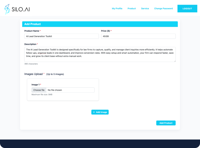 Website Screen Vendor 6