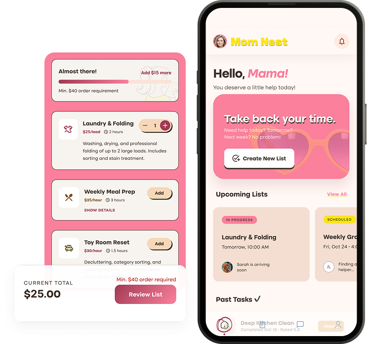 Mom Experience Screens